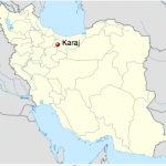 Karaj (Persian: کرج, pronounced [kæˈɾædʒ]) is capital of Alborz province; It is situated 20 km west of Tehran, at the foothills of the Alborz mountains.